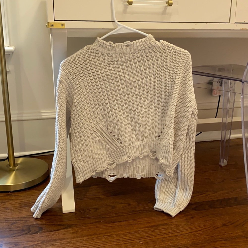 cute white sweater